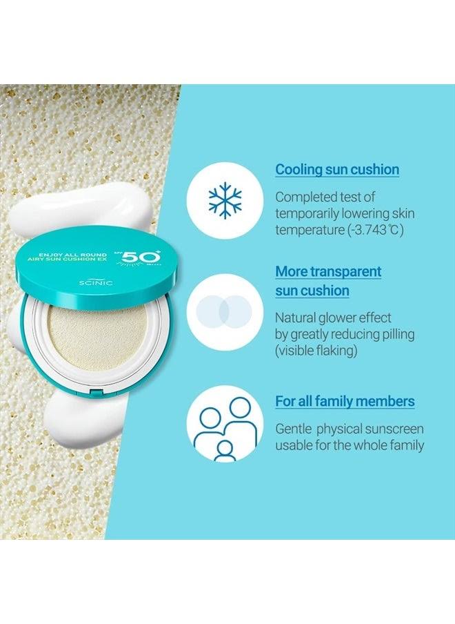 SCINIC - Enjoy All Round Airy Sun Cushion EX