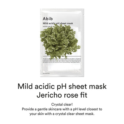 Abib - Mild acidic pH sheet mask (Jericho rose fit)