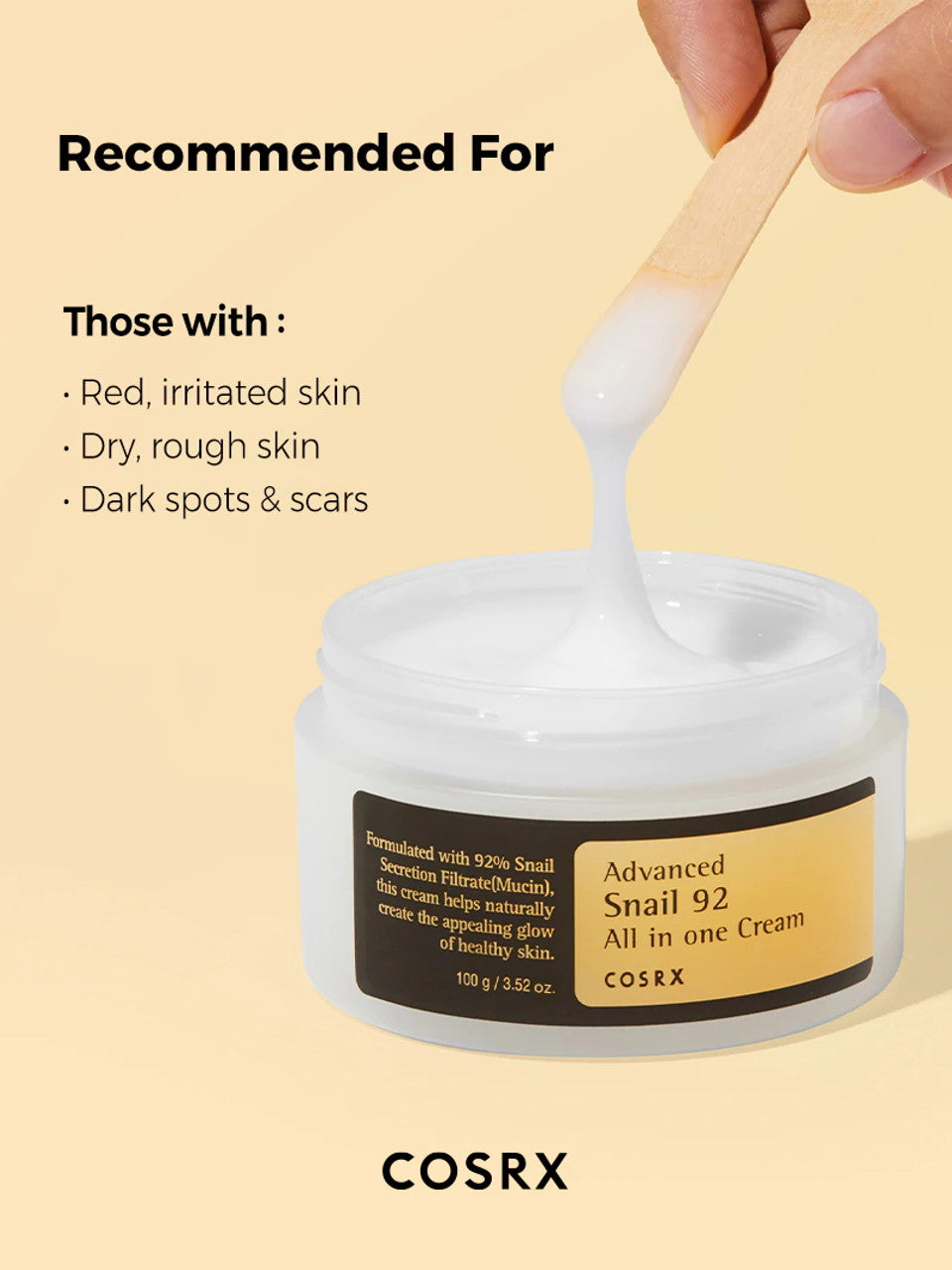 COSRX - ADVANCED SNAIL 92 ALL IN ONE CREAM 100G