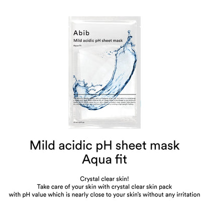 Abib - Mild acidic pH sheet mask (Aqua fit)