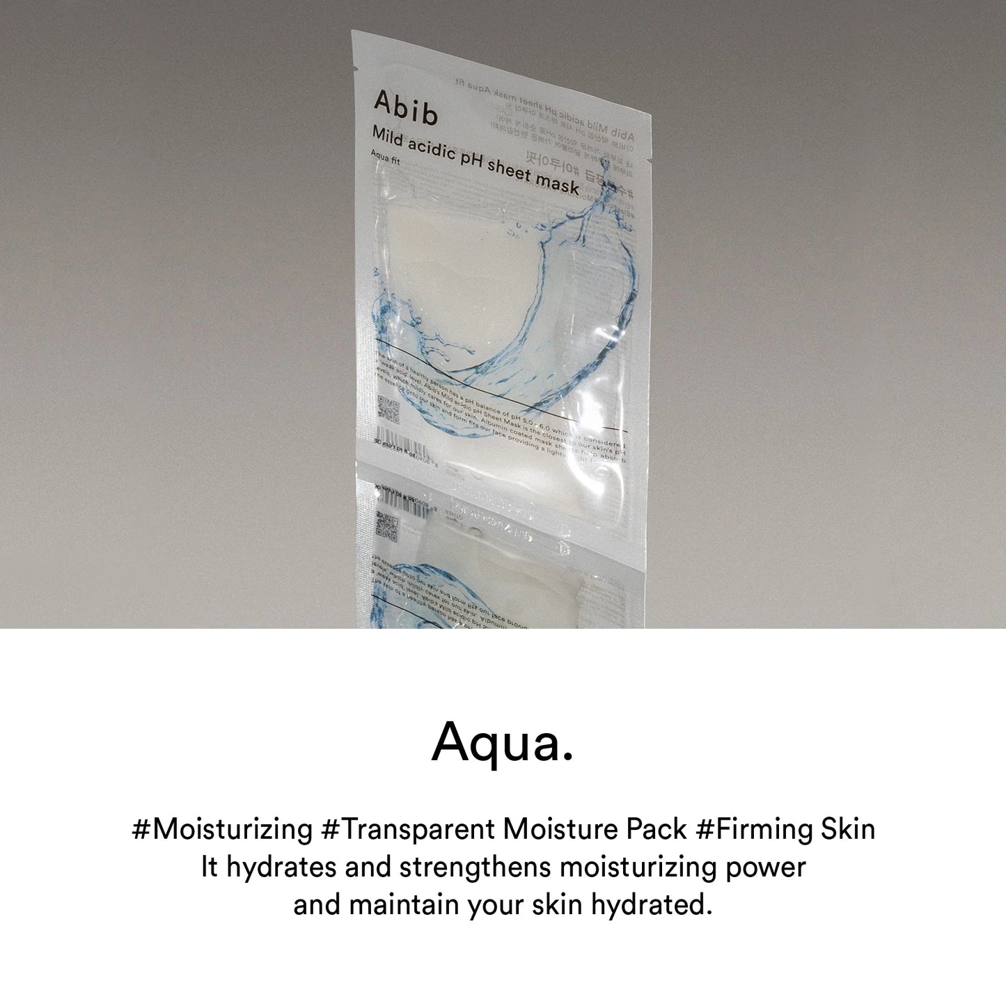 Abib - Mild acidic pH sheet mask (Aqua fit)