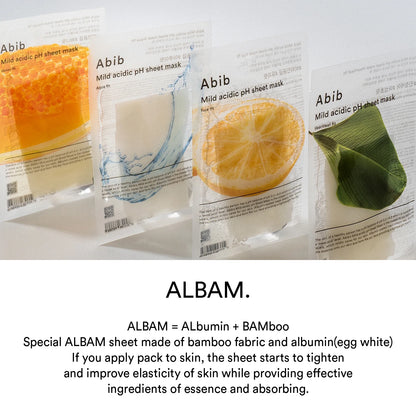 Abib - Mild acidic pH sheet mask (Aqua fit)