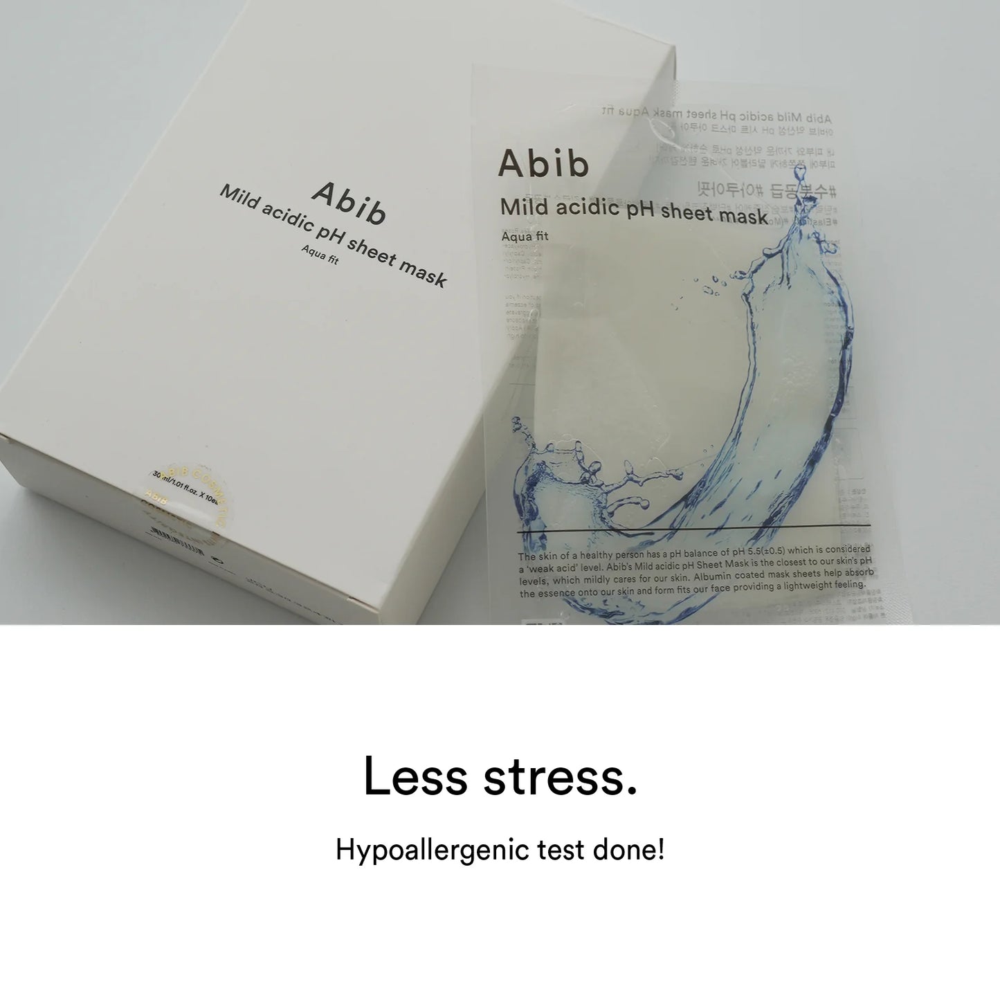 Abib - Mild acidic pH sheet mask (Aqua fit)