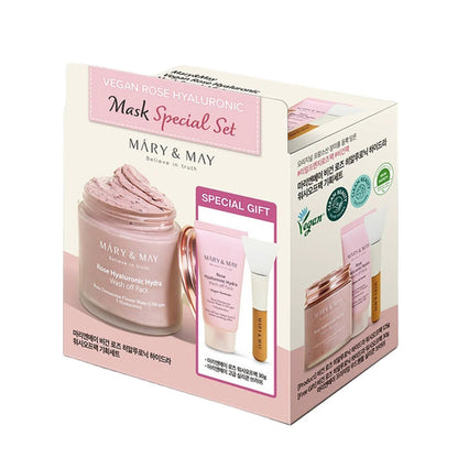 Mary&May - Vegan Rose Hyaluronic Mask Special Set