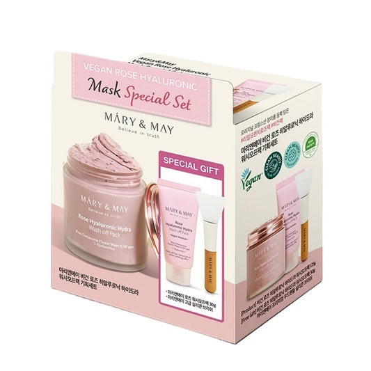 Mary&May - Vegan Rose Hyaluronic Mask Special Set