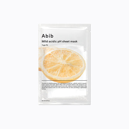 Abib -Mild acidic pH sheet mask (Yuja fit)