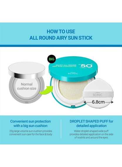 SCINIC - Enjoy All Round Airy Sun Cushion EX